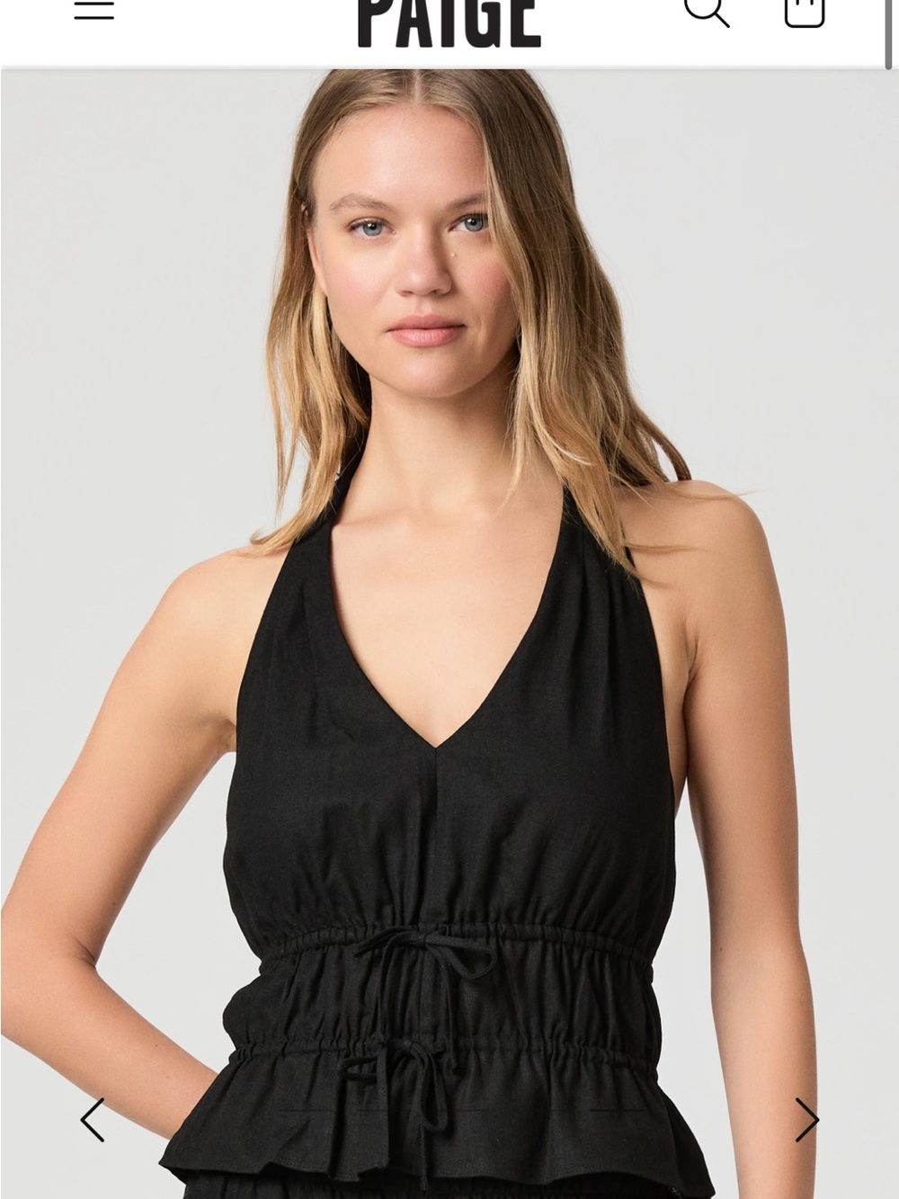 NYT PAIGE Black Alysha Top